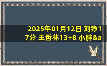 2025年01月12日 刘铮17分 王哲林13+8 小胖&李添荣缺战 上海轻取江苏迎16连胜